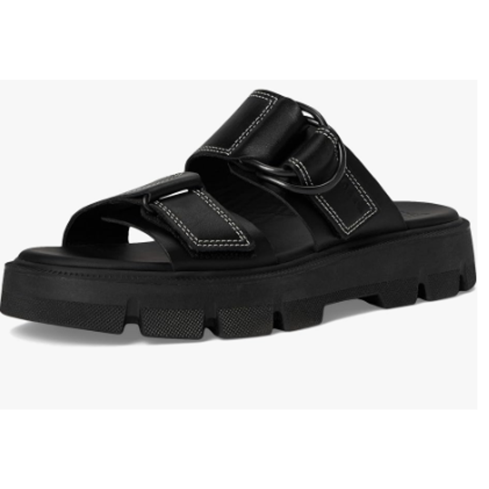 New Sorel Rein Cb Slide Sandal, Black, Women's Size 10